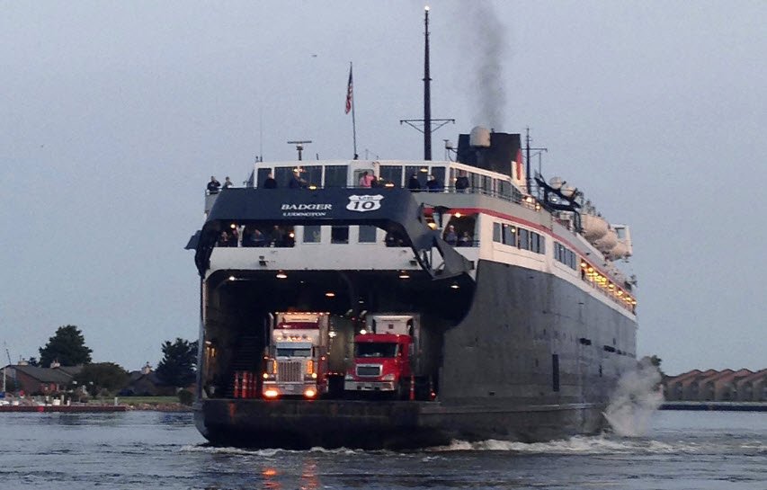 S.S. Badger Lake Michigan Carferry Service, Michigan, USA